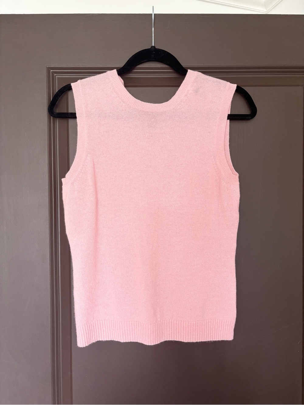 J Crew Pale Pink Sleeveless Lightweight Sweater Medium - Picture 2 of 6